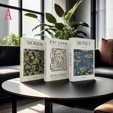 3pcs/4pcs Minimalist Cream-Color Foldable Fake Books, Decorative Photography Props, Cute Creative Desktop Ornaments, Imitation Books, INS Style Decorative Book Models, Soft Decoration Art Design Props, Designer Luxury Modern Decorative Fake Books, Home Bookshelf Decor, Living Room, Coffee Table Stacked Book Decor