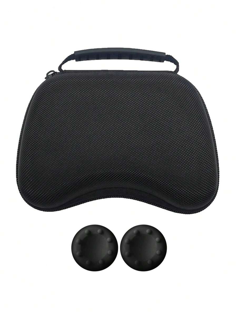 1 套：1 个游戏控制器收纳袋 + 2 个硅胶操纵杆盖，全方位防摔、防爆、防尘、防刮、防水，兼容 PlayStation5/PlayStation5 Elite/PlayStation4/PS3/XB0X 系列 S/XB0X 系列 X/XB0X ONE/XB0X 360/SWITCH PRO 控制器