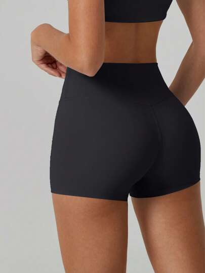 NcmRyu 1pc Women's Fashion Comfortable Seamless Elastic Lifting & Shaping Sports Shorts