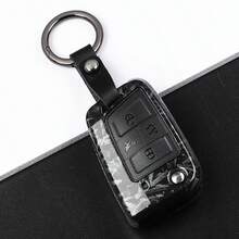 Étui de clé de voiture en ABS style fibre de carbone, pour VW Golf 7 MK7, Tiguan MK2, SEAT Ateca Leon FR 2, Ibiza et Skoda Octavia - Taille Unique - Voir 6