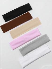 1/4pcs Multi-Color Fabric High-End Fashionable Headband, Suitable For Daily Exercise And Sports Hair Band Turban Headband Sweatband Fall Winter Hair Accessories For Women For Vacation Outfits Woman Women Bandanas Fashion Women Scarf - Multicolor - View 23