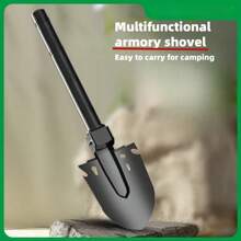 1. A Stainless Steel Outdoor Multi-Functional Shovel