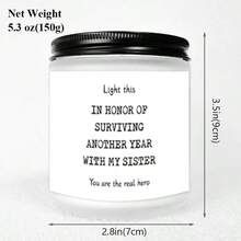 1pc Funny Brother In Law Candle - Brother In Law Gifts, Christmas, Cool Gifts For Brother In Law, BIL - Brother In Law Birthday Gifts Ideas - Best Brother In Law Gifts From Sister In Law - Multicolor - View 15