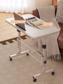 Scrivania mobile per computer per piccoli spazi, scrivania con ruote regolabile in altezza, scrivania portatile in piedi con ruote per l'ufficio domestico