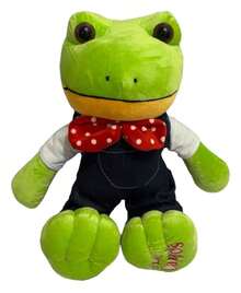 Peluche rana Rhene Lara campos tamaño grande 40 cm muñeco tierno ideal para regalo colección y decoración de espacios infantiles - Verde - Ver 2