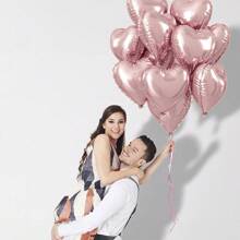 5/10/20 szt. 18-calowych aluminiowych balonów foliowych w kształcie serca, odpowiednich na wesele, przyjęcie urodzinowe, zaręczyny, rocznicę, wieczór panieński, spotkanie przyjaciół, dekoracje na przyjęcie ogrodowe wewnątrz i na zewnątrz