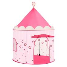 Tienda para Niños, Carpa Infantil, Castillo de la Princesa, Pop Up, Regalo para Niños, para Interior y Exterior, Bolsa de Transporte, Rosa