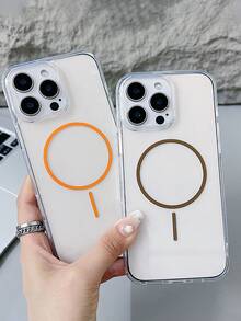 Magnetic Case Compatible With Apple 16/15/14/13, Galaxy S25/S24/S23,Compatible With MagSafe, Shockproof Phone Bumper Cover, Anti-Scratch Clear Back Waterproof Anti-Fall