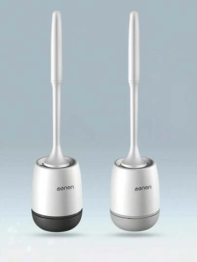 MENGNI 1 件硅胶马桶刷和支架，浴室马桶刷架套装，硅胶马桶清洁刷套件带软毛刷浴室配件浴室装饰秋季装饰