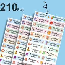 [Customized] 30/60/90/150/210 Pieces Of Personalized Label Stickers - Customized Name Stickers For Water Bottles, Cups And School Stationery - Waterproof And Brightly Colored,School Supplies,Back To School,Multi-Functional,Ornamental,Reusable,Modern,Colorful,Cute,Vintage,Cartoon,Kawaii,Custom,Personalized,Unique,Customized,Workers,Clients,Students,For Business/Work/Office,For School,Vacay Vibes,Junior High School Students, Middle School Students, High School Senior High School Students, College Students, University Students, Freshman, Sophomore - Color 4513 - View 11