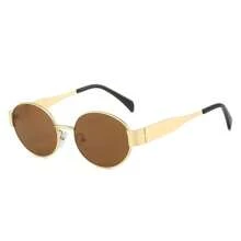 2pcs Women's Fashionable Oval Sunglasses, Suitable For Summer Beach Outfit