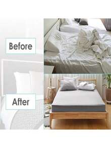 2/4/5 件床笠夹床单固定带，将床单固定在位，坚固加厚床单吊带，对角拉伸床单固定带，床单紧固件夹，适用于床上用品 - 黑色 - 查看 8