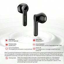 Lenovo True Wireless Bluetooth Headset PD1 Lossless Sound Quality Ergonomic Design Comfortable Wearing Smart Touch IPX4 Waterproof Design Bluetooth 5.3 Stable Transmission Black