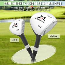 Golf Swing Trainer Mini Driver Golf Club 10.5 Degree Graphite Shaft 45 In Golf Driver Training Aid Mini Drivers For Men Left RightHanded - Black - View 5