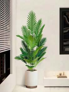 1 cây cọ nhân tạo giống thật với lá xanh nhiệt đới rực rỡ - Hoàn hảo để trang trí trong nhà/ngoài trời, nhà ở, văn phòng, vườn, quà tặng nhà hiện đại, đám cưới và lễ hội - Không bao gồm chậu hoa, trang trí nội thất | Thẩm mỹ nhiệt đới | Không cần bảo dưỡng, trang trí cây cọ - 1 CÁI - Xem 9