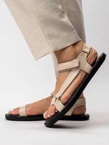 Slide Sandals - 米色 - 查看 2