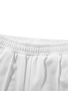 男士宽松直筒针织裤，轻薄透气，纯色设计，休闲百搭，适合春、秋、初冬穿着。