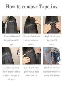Tape In Hair Extensions Real Human Hair Straight Tape In Extensions 20pcs Tape Ins For Women Brazilian Remy Human Hair 50g