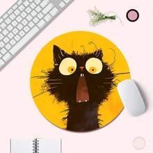 Mouse Pad Pequeno e Fofo com Base de Borracha Antiderrapante, Tapete de Mouse Engraçado Adequado para Mouse de Computador Sem Fio, Escrivaninha, Laptop, Escritório, Decoração Doméstica, Presente de Suprimentos de Escritório Adorável para Mulheres e Meninas