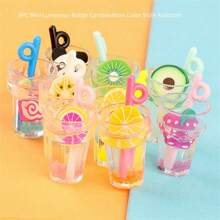 1pc Realistic Mini Luminous Drink Bottle Model, Convenience Store Miniature Decoration, Creative Home Decor Accessories
