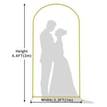 1 pieza Soporte para arco de fondo, Kit de arco de globos para boda, disponible en diferentes tamaños dorados y negros, apto para boda, San Valentín, aniversario, fiesta de graduación, decoración y fondo de fotografía