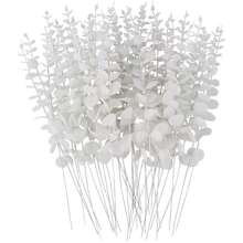 5/10/20/30Pcs Eucalyptus Stems Artificial Plants Faux Eucalyptus Branches Faux Eucalyptus Stem For Home And Office Use Artificial Flower Bouquet Center Piece Wedding Decoration Christmas Decoration