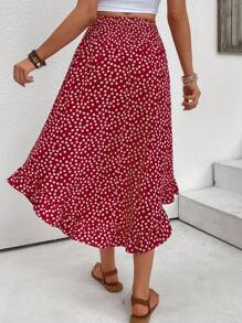 Women's Polka Dot Skirt, Minimalist And Fashionable, Suitable For Summer