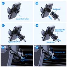 TOPK Car Phone Holder Mount, Car Mount With Hook Clip For Car Air Vent 360° Rotation Phone Mount Compatible With IPhone And Android Cell Phones - one-size - View 9