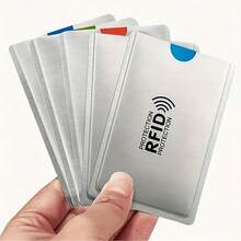 RFID Blocking Card Sleeves - Anti-Theft, NFC Blocking ID And Credit Card Protector,Protector Bus Bank Card Protector Card Badge Holders Lightweight Portable Card Card White-Collar Workers Holiday For Anniversary For Birthday Gift Accessories Gift Card Cover - Multicolor - View 2