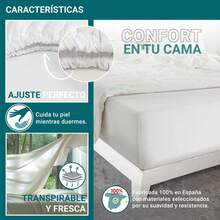 Ecommerc3 Drap-housse pour matelas de 80 à 200 cm, réglable, élastique, résistant – Drap-housse doux, respirant, avec ajustement parfait – Compatible avec matelas jusqu'à 30 cm de hauteur - Blanc - Voir 5