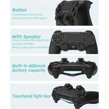 无线蓝牙控制器游戏手柄游戏手柄操纵杆适用于/Slim/Pro/PC，6轴传感器，振动 - 彩色 - 查看 11