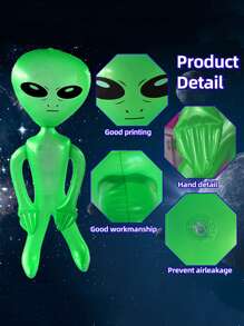 1pc 29/59 Inches Inflatable Alien Decorations,Inflatable Alien Balloons For Pool Party, Birthday, Halloween, Alien-Themed Party