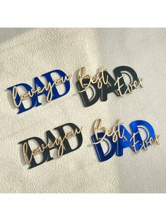 1 件/3 件/5 件最佳 DAD 父亲节生日蛋糕装饰 DAD 父亲节生日派对蛋糕装饰