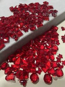 20pcs K9 Nail Rhinestones, Assorted Asymmetrical Shape Shiny Decorative Nail Gems, Ice Candy Asymmetrical Shaped Transparent Bottom Nail Art Studs Nails Nail Supplies - Multicolor - View 11