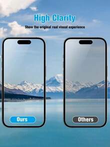 100D Verre trempé entièrement compatible avec Apple 16e 14/15/16/16Plus/16Promax/ 13 Mini 12 11 Pro Max Protecteur d'écran Verre de protection Étanche Anti-choc Anti-chute Anti-rayures Anti-traces de doigts Pleine couverture - Noir - Voir 7