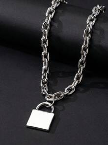 1pc & Stylish Personalized Pendant Necklace For Women - Silver - View 2