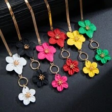 1 Stück modischer, bemalter, floraler, minimalistischer, eleganter, personalisierter Knöchelschmuck für Frauen, geeignet für Urlaub und Veranstaltungen
