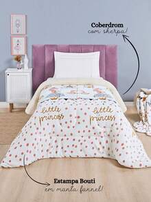 Single Blanket And Bouti Kids Printed 1-Piece Children's Blanket Sheepskin Feel Sherpa