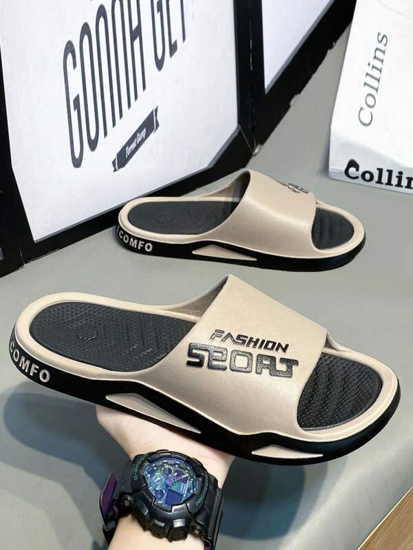 Men's Fashionable Slip-On Sandals, Comfortable Non-Slip Outdoor/Indoor Wear For Summer, Beach Walking, Strolling