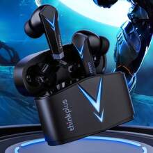 Lenovo LP6 Gaming Ohrstöpsel | Tiefe Bass-Immersion | Verzögerungsfreie Gruppen-Chat | Sofortiger Umschalten zwischen zwei Geräten | Klare Face-to-Face Anrufe | Plattformübergreifend für Android/iOS | 50 Stunden Dauerbetrieb