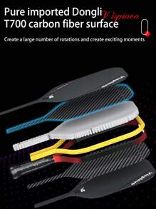 VISPINVO 16MM TORAY T700 Raw Carbon Fiber Pickleball Paddle,Adult Pickleball Racket Board,High-Performance Polymer Honeycomb Core And Heat-Pressed One-Piece For Durability,Fabric Gradient Surface And Edge Guard Protection,Extended Comfortable Grip,Features Powerful Rotation And Controlled Balance,Multiple Color Options And Including Pickleball Bag, Ideal Gift For Festivals And Competitive Special Occasions