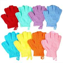 1/3/5/10pcs Bath Exfoliating Gloves, Reusable Shower Mitts For Scrubbing, Back Scrubber, Massage And Body Exfoliation, Body Cleansing Accessories,2/4/8/20/30/40pcs,For Bath, Face, Spa, Hand Wash, Deep Dead Skin Wash