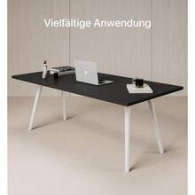 Dktronic Table Top 200 X 80 Cm Dk Top - Perfect For Height-Adjustable Dks, Dining Tabl And More - Made In Europe - 25 Mm Sturdy Table Top  (Black) - Bildfarbe - View 4