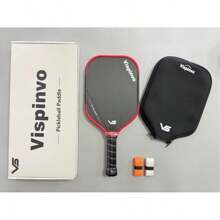VISPINVO 16MM TORAY T700 Raw Carbon Fiber Pickleball Paddle,Adult Pickleball Racket Board,High-Performance Polymer Honeycomb Core And Heat-Pressed One-Piece For Durability,Fabric Gradient Surface And Edge Guard Protection,Extended Comfortable Grip,Features Powerful Rotation And Controlled Balance,Multiple Color Options And Including Pickleball Bag, Ideal Gift For Festivals And Competitive Special Occasions