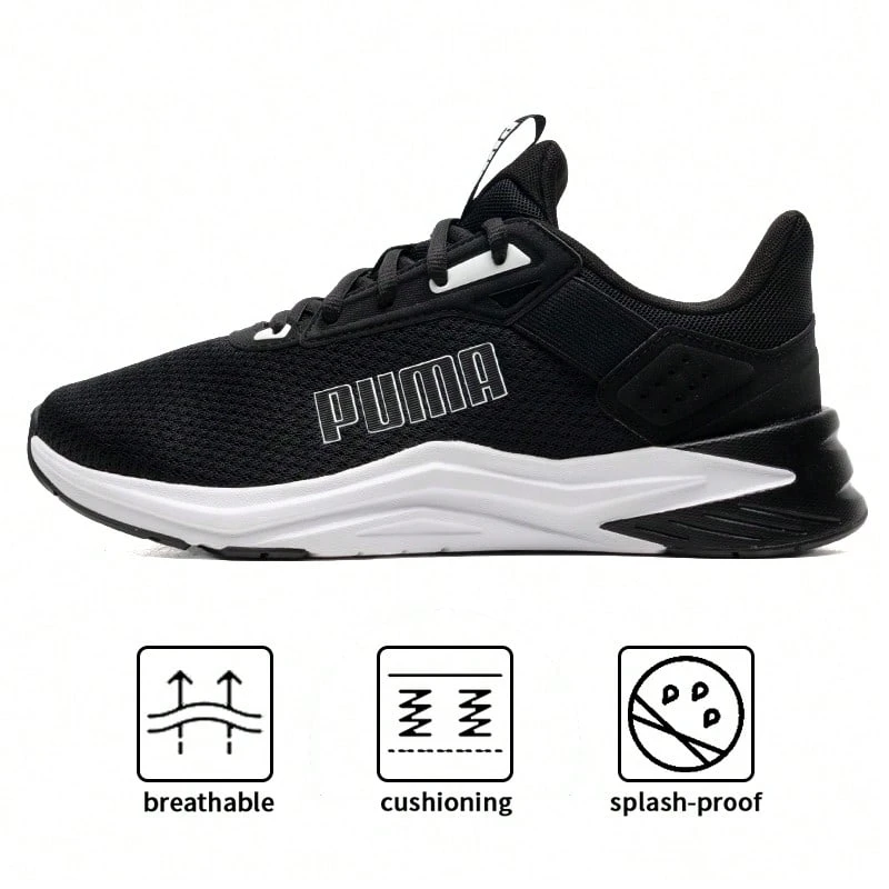 Puma FTR Wave Shock-Absorbing Breathable Running Shoes, Men & Women Gym Training Fitness Sneakers, 311095-01