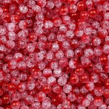 300 Stücke 8mm Acryl Eiswürfel Perlen, DIY Schmuckherstellung Zubehör für Armbänder, Halsketten, Handyketten