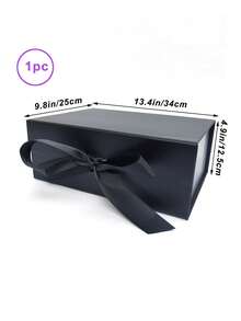 Foldable Thick Cardboard Gift Box, Rectangular, Magnetic Lid, With Ribbon, Suitable For Groomsmen Proposal, Wedding, Christmas, Halloween, Birthday Gift Packaging - Multicolor - View 15