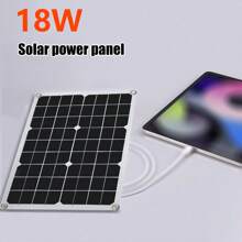 Solarpanel zum Aufladen über USB, für Camping, Wandern, Notfall-Aufladung, tragbares Handy-Ladepanel, reisefertiges Solarpanel zum Aufladen von Autobatterien