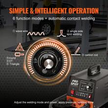 Stud Welder Dent Repair Kit, 3KW Spot Welder Dent Puller With 6 Welding Modes, Auto Body Spot Welding Dent Puller Machine & 16 Types Of Welding Accessories For Car, Truck, Motorcycle Dent Repair - US A Type Plug(110-127V) - View 3