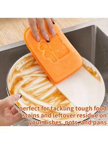 2 件魔术洗碗海绵 - 加厚、双面、幸运符、不粘油厨房洗涤器，泡沫丰富、吸水性强，可快速清洁 - 用于厨房清洁 - 适合日常使用 - 乔迁和新居的绝佳礼物